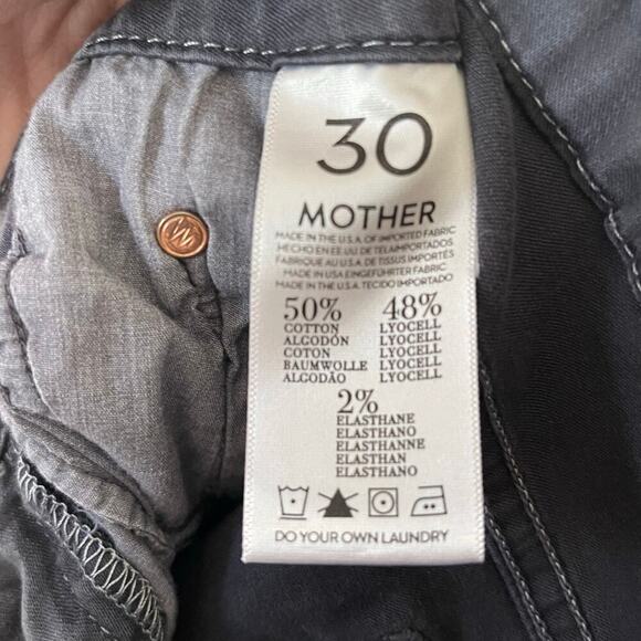 MOTHER Women’s The Looker Gray Highrise Skinny Pant size 30 - Picture 4 of 6